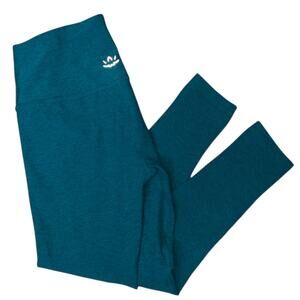 Beyond Yoga High Waisted Midi Length Teal Leggings Style SD3243 Size Medium